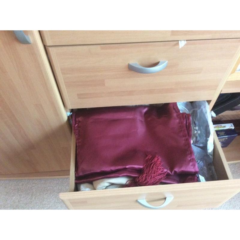 Dining table and 4 chairs and sideboard