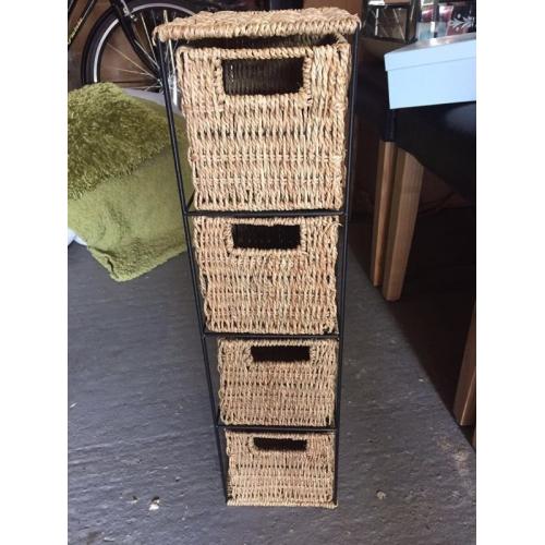 Wicker storage tower