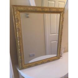 Vintage gold mirror