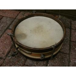 Vintage wooden childs drum kit.