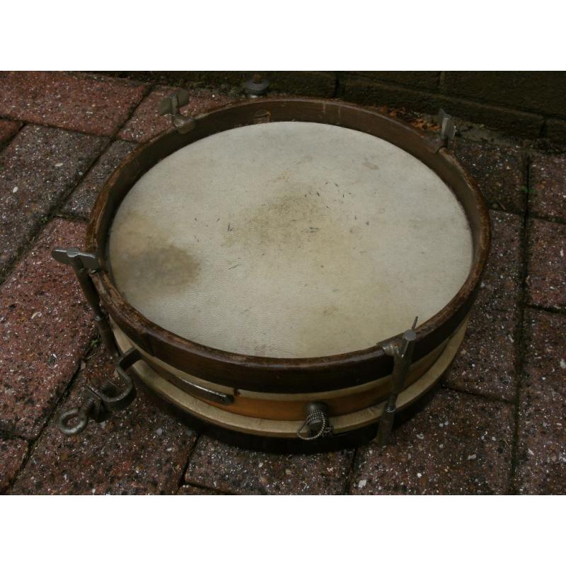 Vintage wooden childs drum kit.