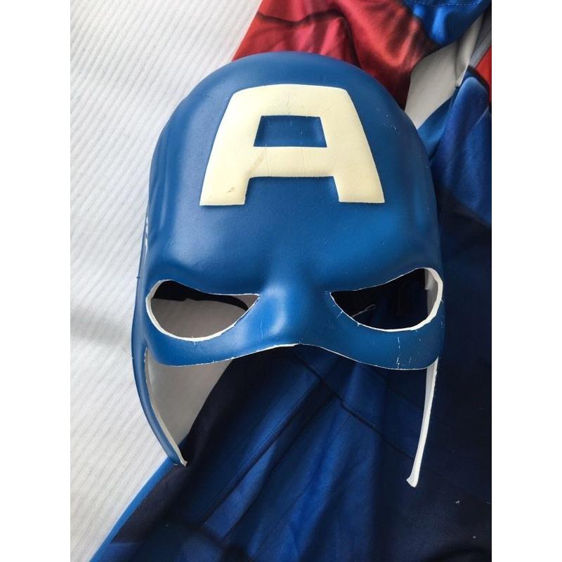 Marvel Superheroes Captain America Costume inc Mask & Shield