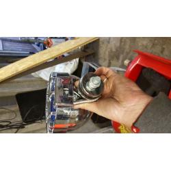 Pair of chrome spot lights brand new