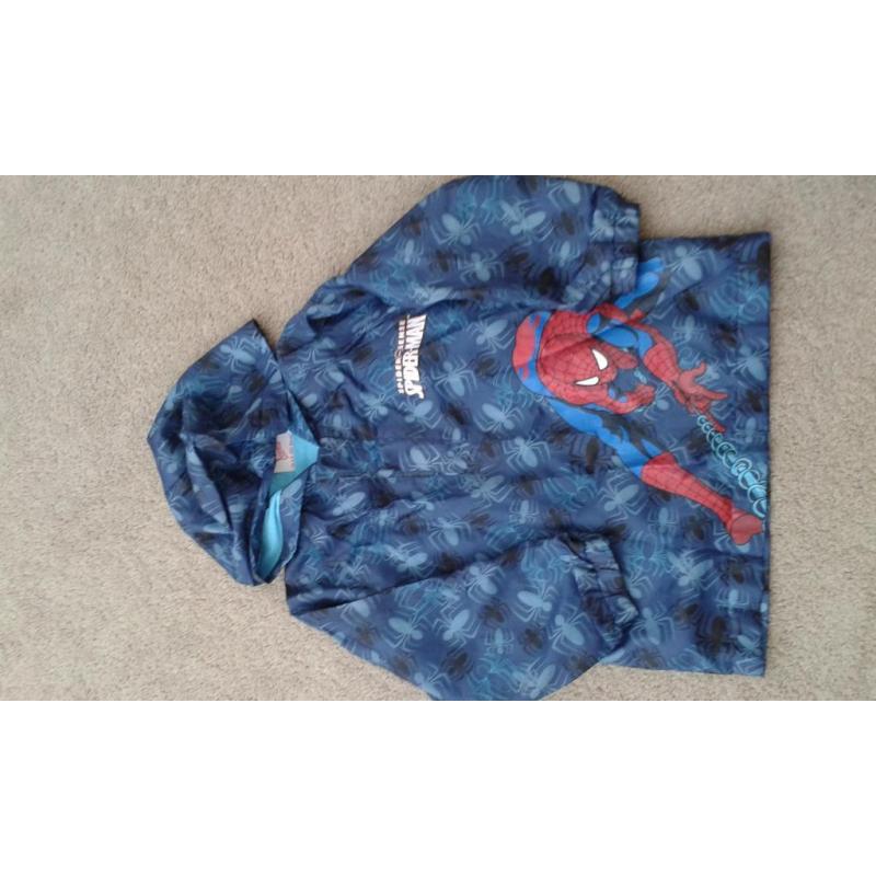 Spiderman waterproof jacket age 2-3