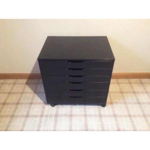 Six Drawer Chest.Black.