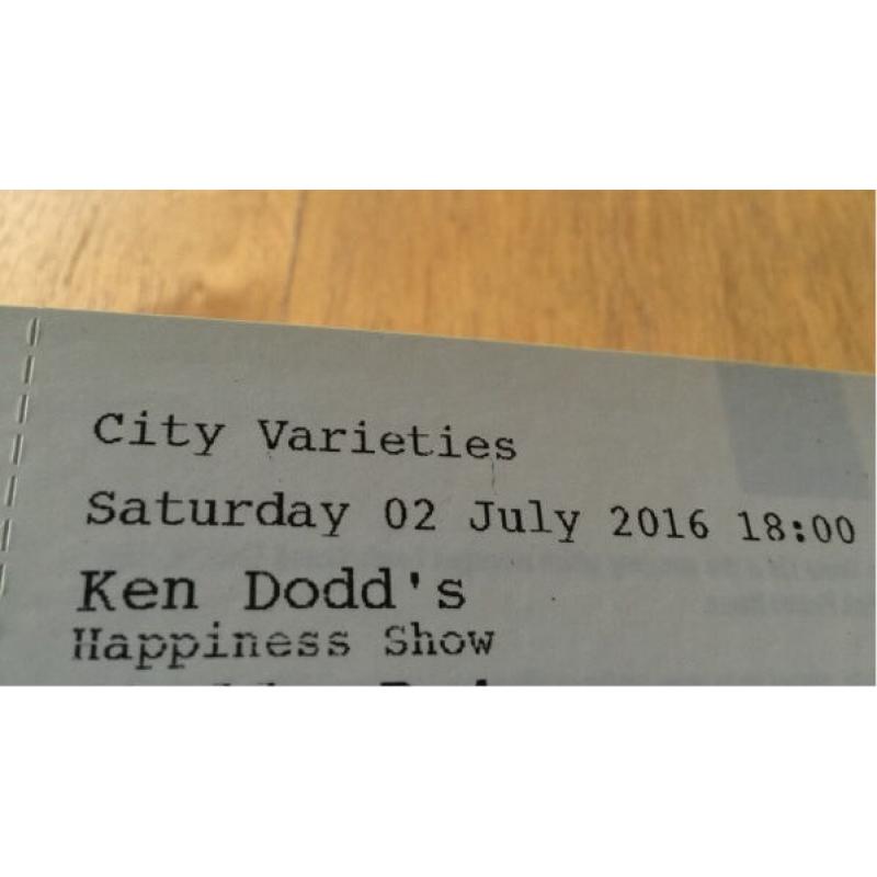 4 x Ken Dodd tickets 02/07 comedy legend Leeds City Varieties Saturday 2nd July great seats!