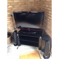 Samsung LE-37A656A1F LCD TV 37 inch with sub woofer sound system.