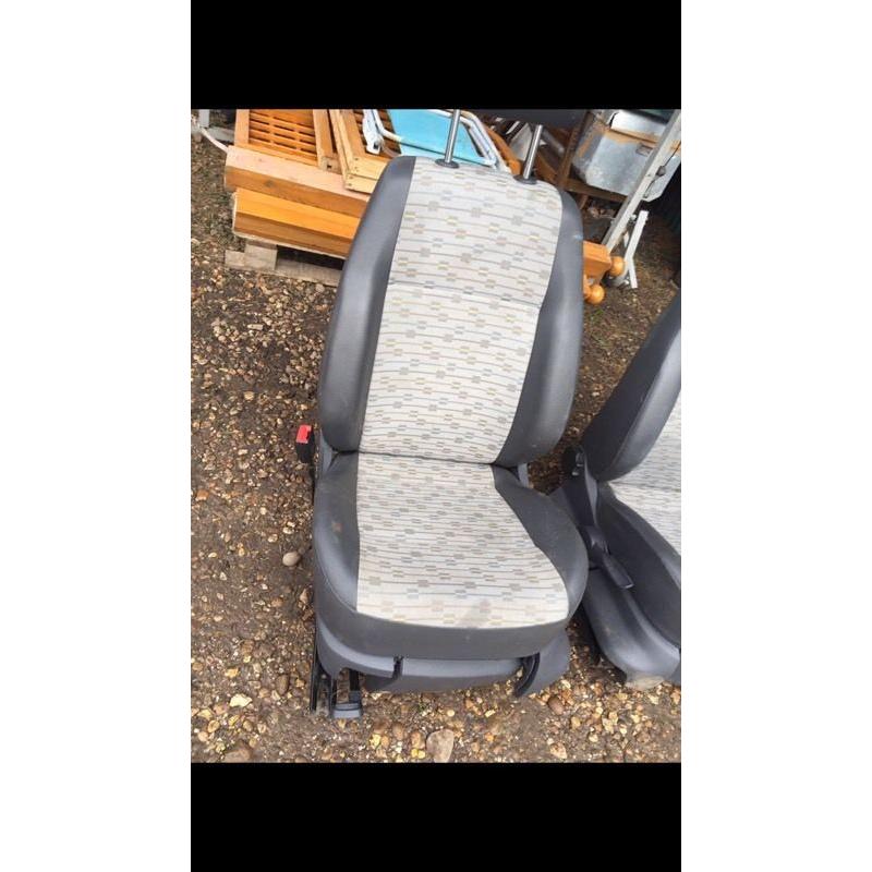 NEW SHAPE VOLKSWAGEN CADDY FRONT SEATS EXCELLENT CONDITION