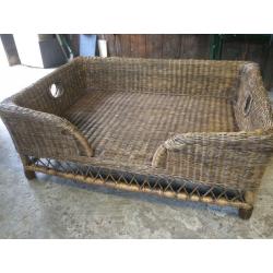 Oka Rattan Luxury Raised Dog Bed