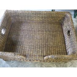 Oka Rattan Luxury Raised Dog Bed