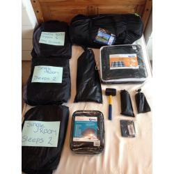Watergate 8 man tent, plus ground sheet and extras!