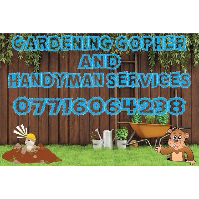 Gardening gopher and handyman