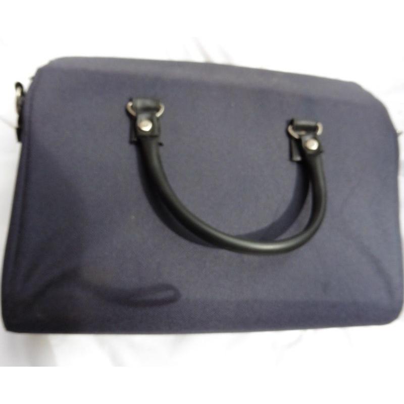 Used once SILVER CROSS navy changing bag for DOLLS coach built pram can send