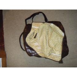 **REDUCED PRICE** KOTO Brown Leatherette Baby Changing Bag