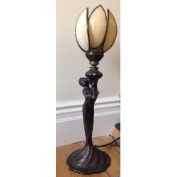 Art Deco lady figurine lamp