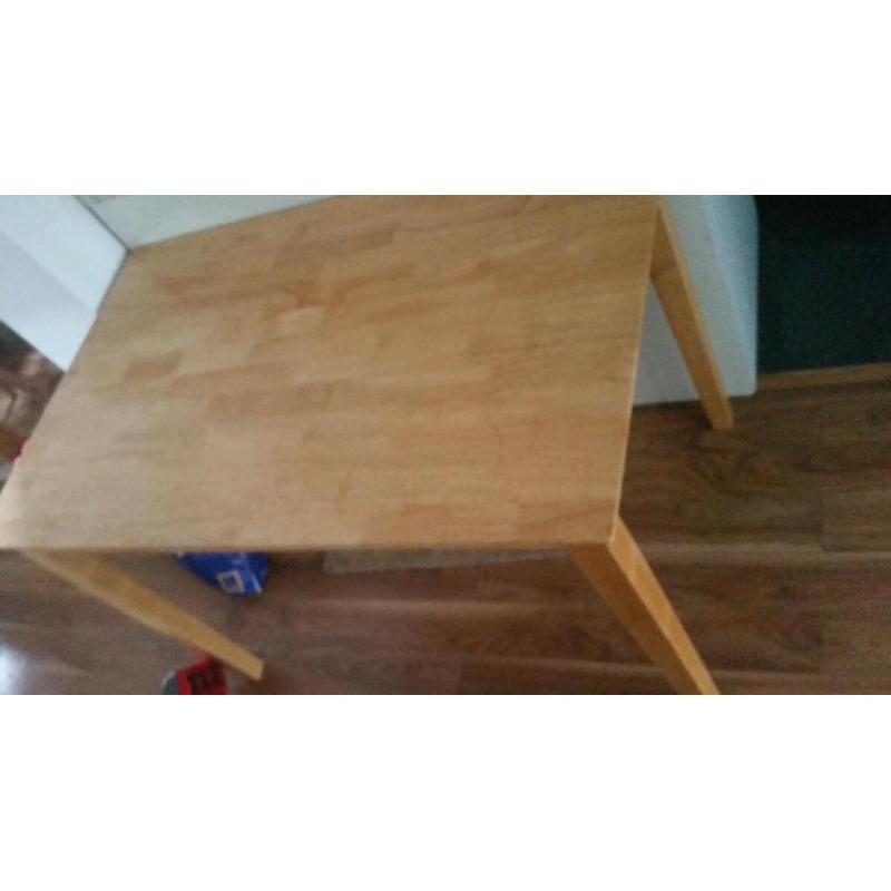 Used wood dinner table