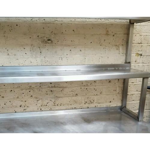 stainless steel commercial shelving unit