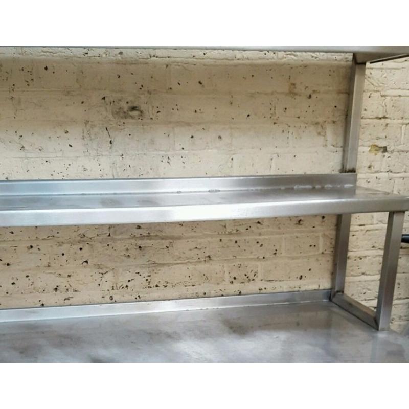 stainless steel commercial shelving unit