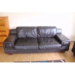 Immaculate Two & Three Seater Leather Sofas