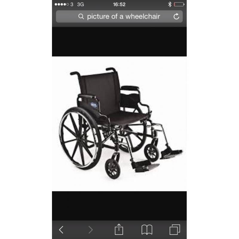 ?? wheel chair wanted for adult