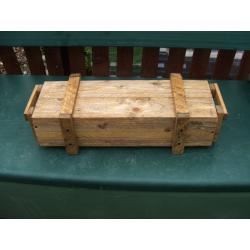 STRONG TIMBER BOX, new timber & SCREWED TOGETHER.