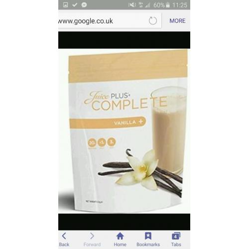 5 vanilla juice plus pouches unopened