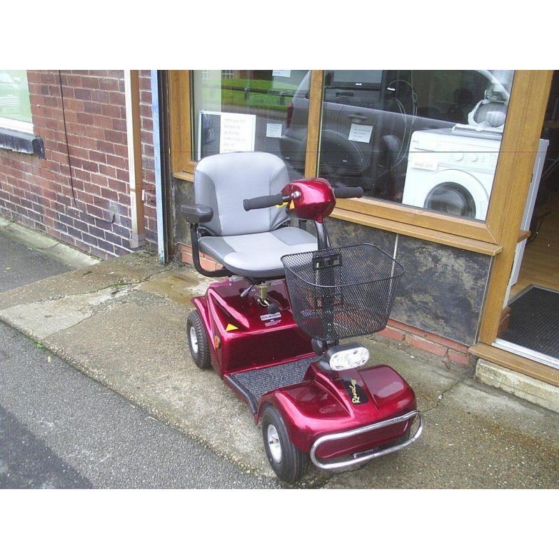 RASCAL MOBILITY SCOOTER in red, really good condition, good batteies