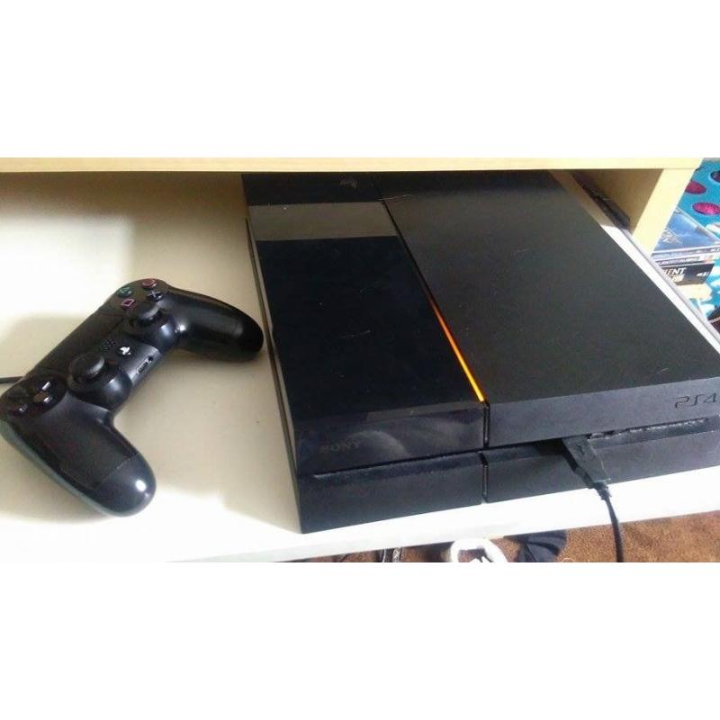 ps4, faulty disc drive struggles to take the games, , lots of games , two controllers,
