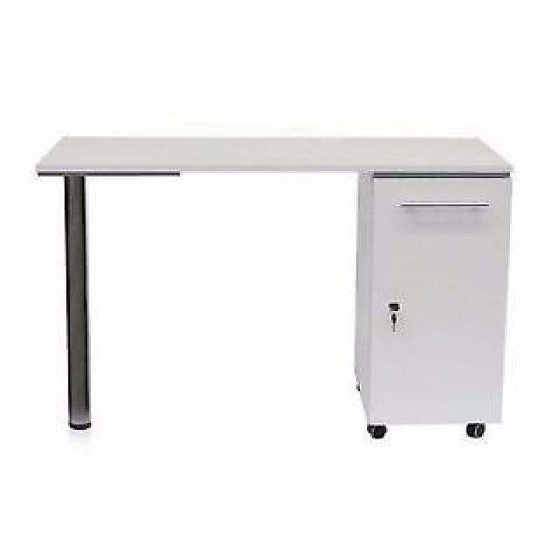 White Manicure Technicians Table Station Nail Bar/Ref: 1502
