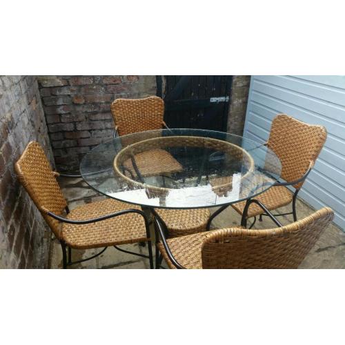 Garden table and chairs