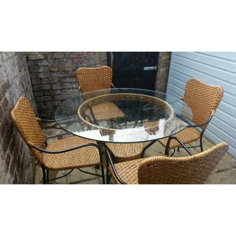 Garden table and chairs