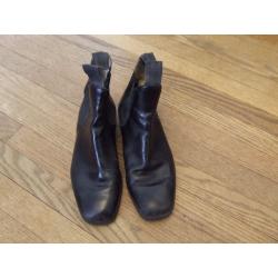 Loveson Horse ankle riding boots black leather size 5