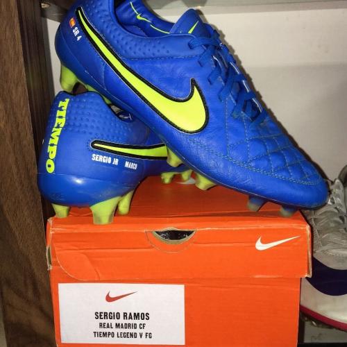 Sergio Ramos match worn football boots Nike Tiempo Real Madrid not signed issue pro