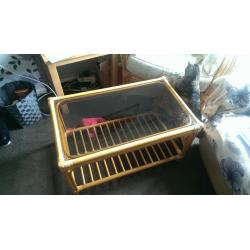 conservatory set 3 piece cane