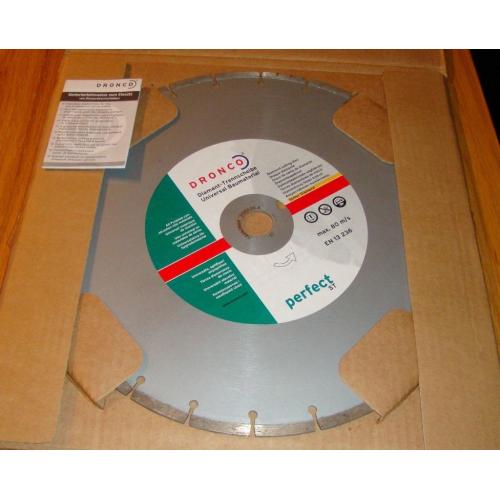 4x Dronco Universal Perfect ST 14" dry cutting diamond blades ( 350 x 25.4mm )
