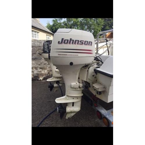 Marine HardGlass fishing boat (south Africa) great boat!! x2 johnson 40hp four stroke outboards