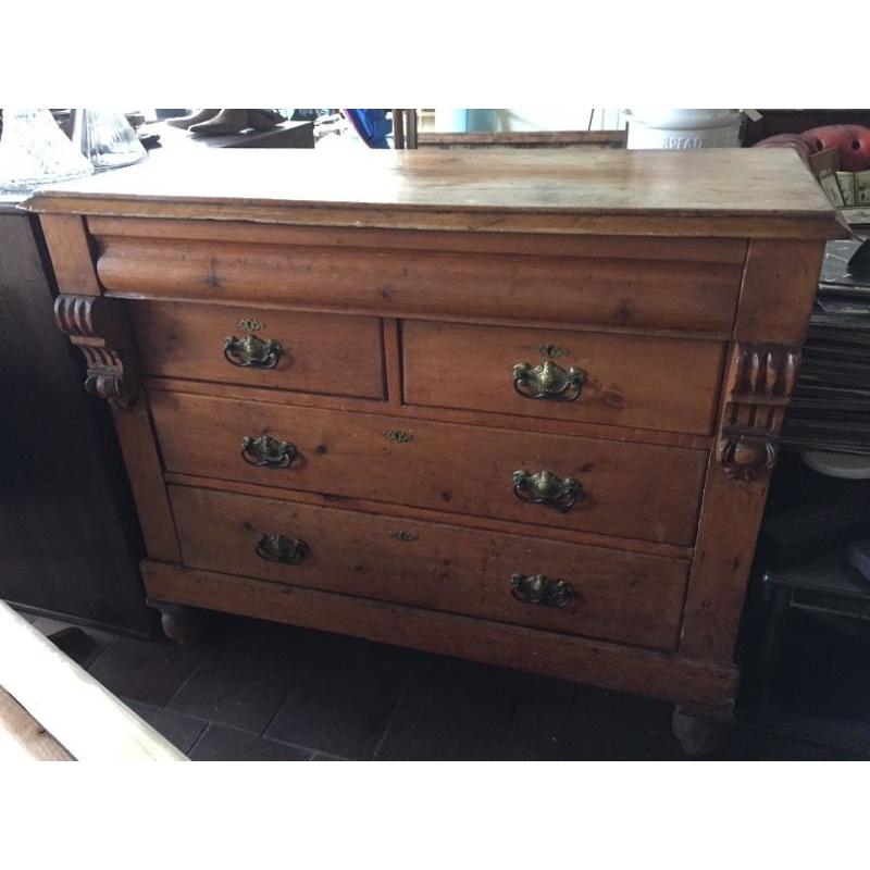 Large Pine Chest Of Drawers