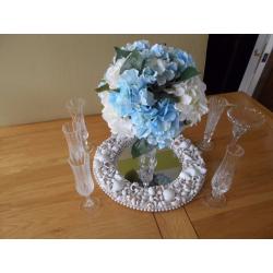 Wedding table flower decorations x 7