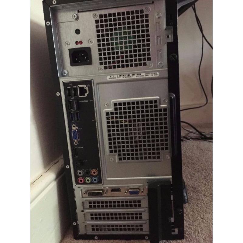 Dell Vostro 470 PC & Dell 24" Monitor - 8Gb Ram, 1Gb GeForce and a 24" Dell HD LED (U2412M) Monitor