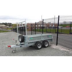 8'x 5' NEW GALVANISED BUILDERS FLATBED TRAILERS LED LIGHTS. DROPSIDES & MESHSIDES AVAILABLE
