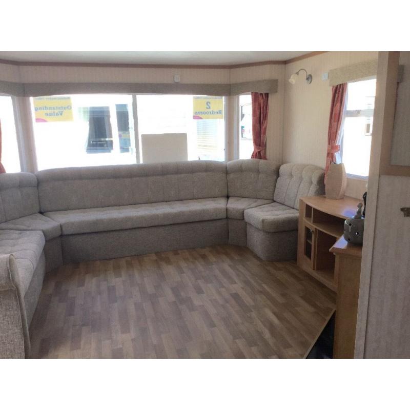 Cheap 2 bedroom caravan near Aberystwyth in mid-Wales