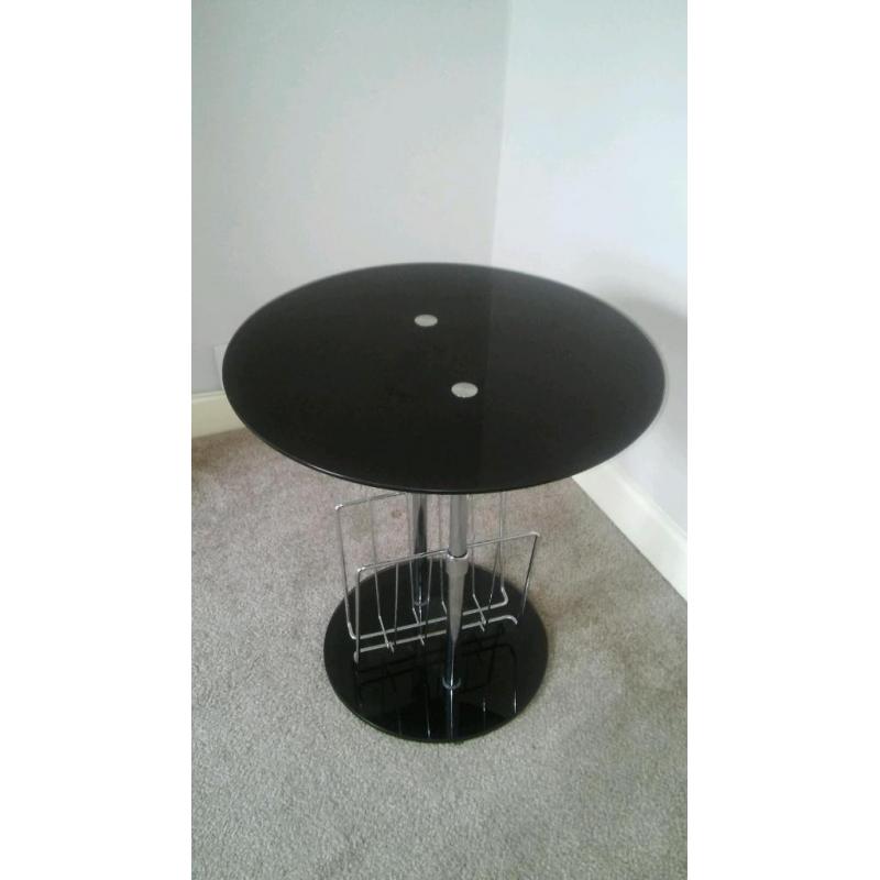 Black Glass table