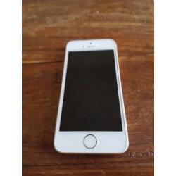Iphone SE in gold on three. Mint condition.