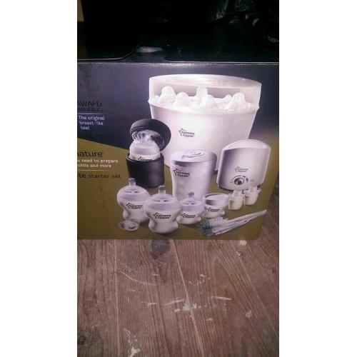 Tommiee tippee starter set.