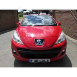 2011 (11) PEUGEOT 207 CC 1.6 GT THP CONVERTIBLE + JUST 21,000 MILES