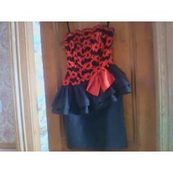 Designer strapless dress by Hoffman brand new - small size see ad for measurements
