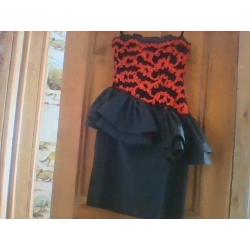 Designer strapless dress by Hoffman brand new - small size see ad for measurements