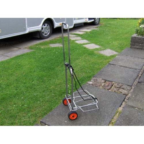 suitcase folding trolley, can also be used for carrying water containers etc