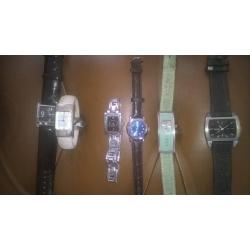 6 ladies watches all for repair & watch/bracelet set new
