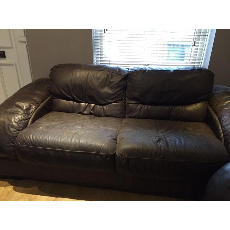 LEATHER SOFA FREE!!